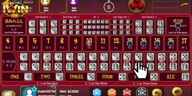 Cách chơi game Sicbo chắc chắn không thể bỏ qua việc tìm hiểu cửa cược. 